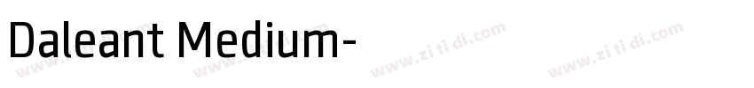 Daleant Medium字体转换